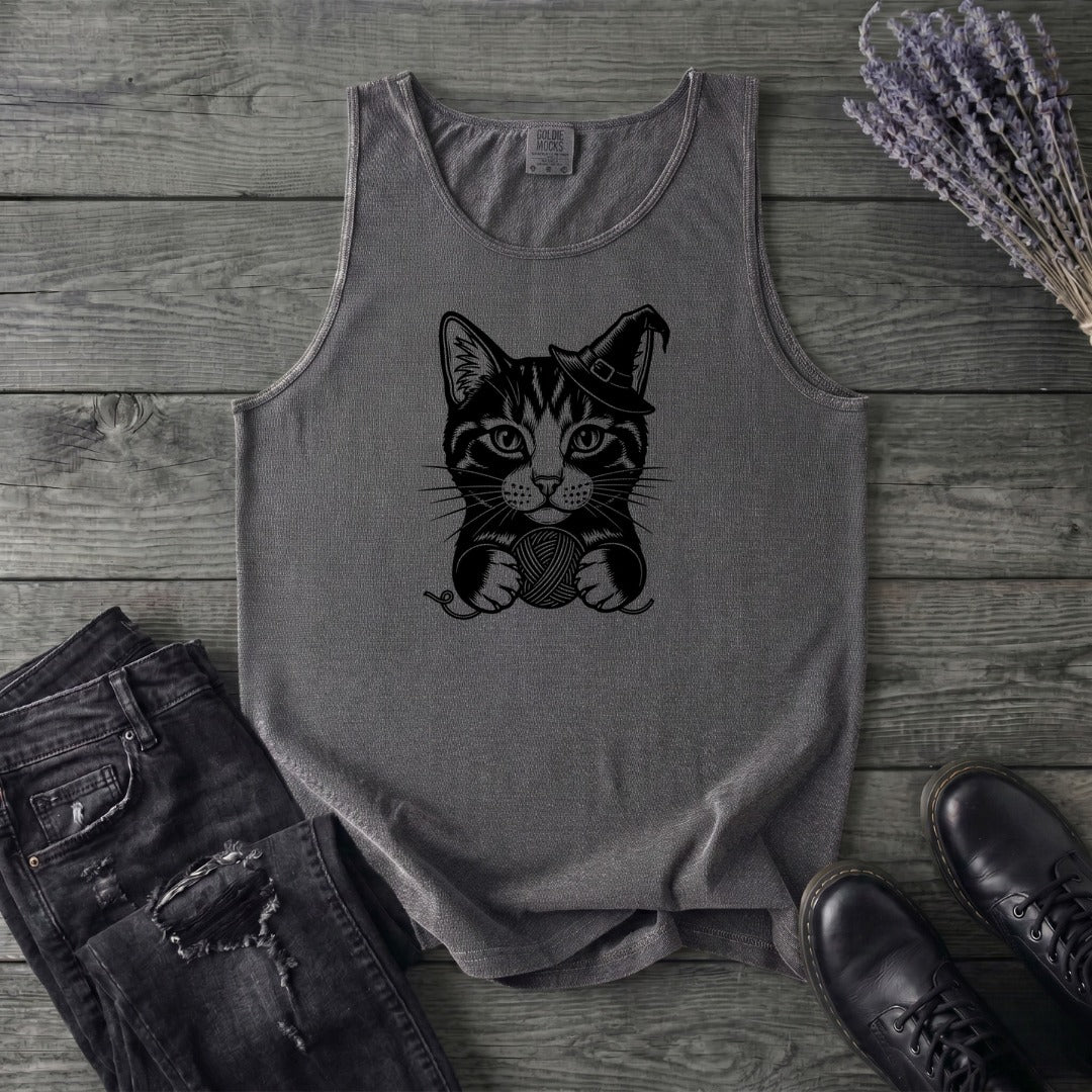 Witchy Yarn Cat Tank Top
