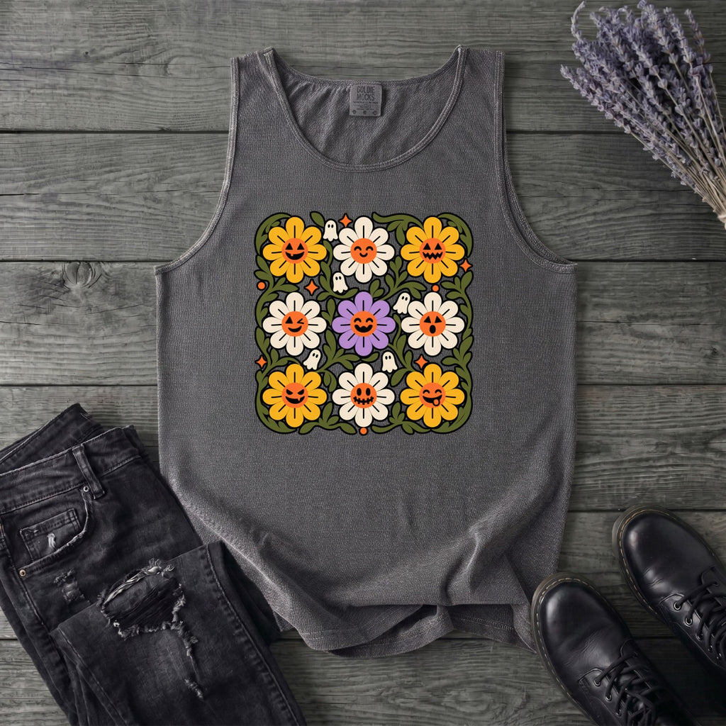 Spooky Floral Tank Top