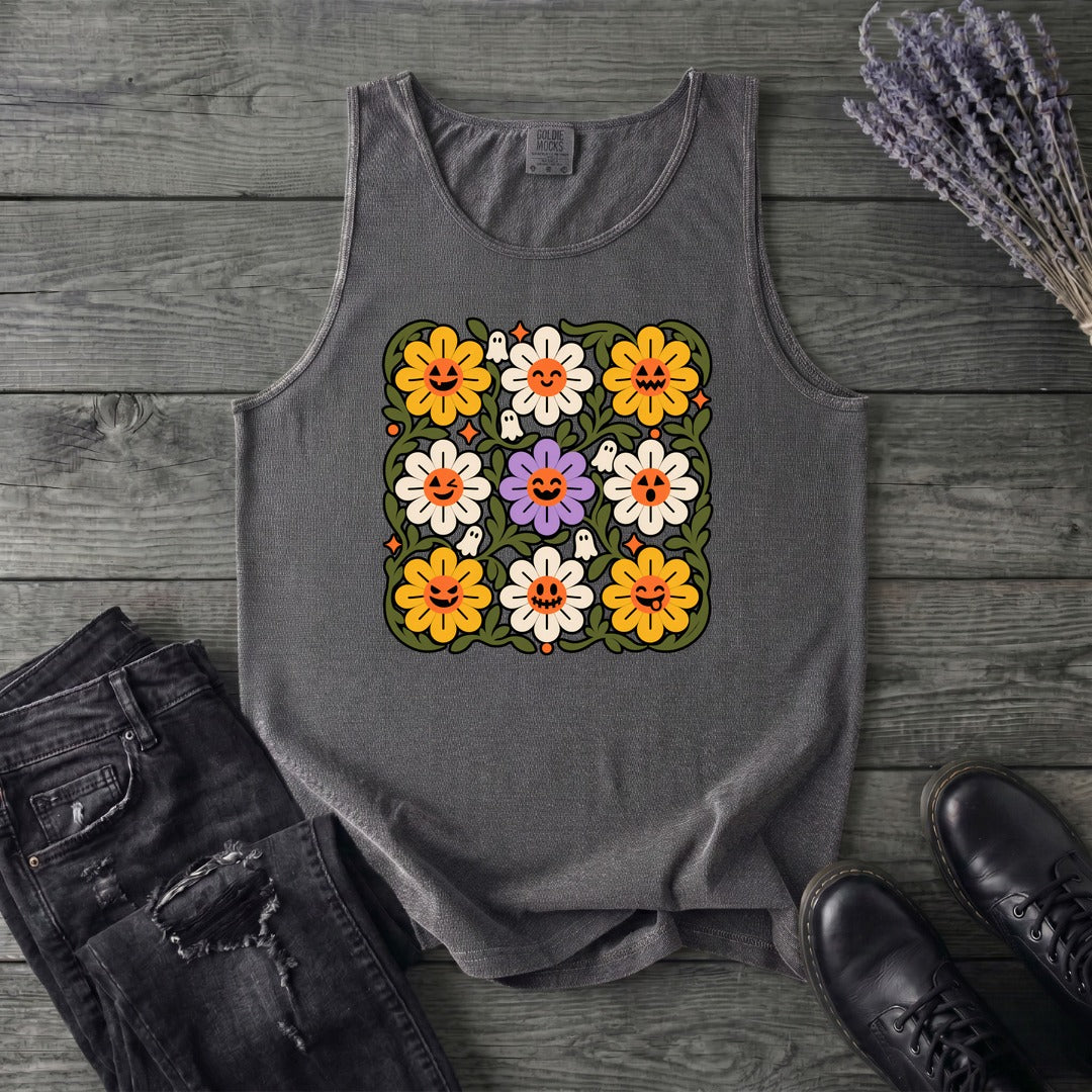 Spooky Floral Tank Top