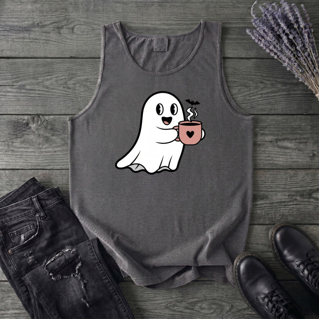 Ghost Heart Coffee Tank Top