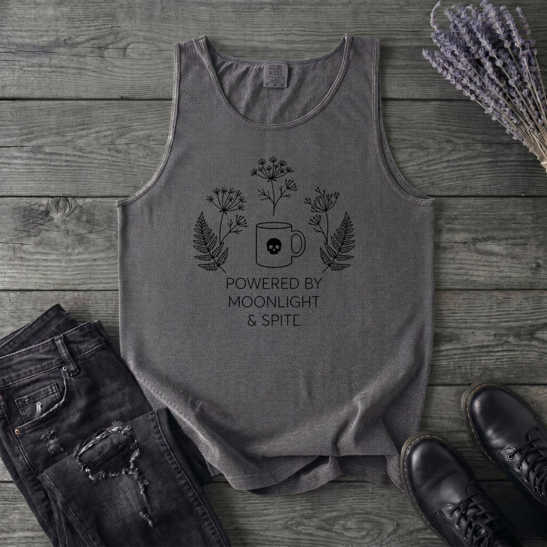 powered by moonlight & spite Tank Top