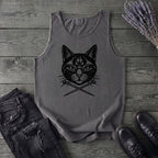 Cat Knitting Needles Tank Top