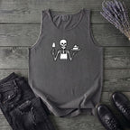 Skeleton Serving Pie Tank Top