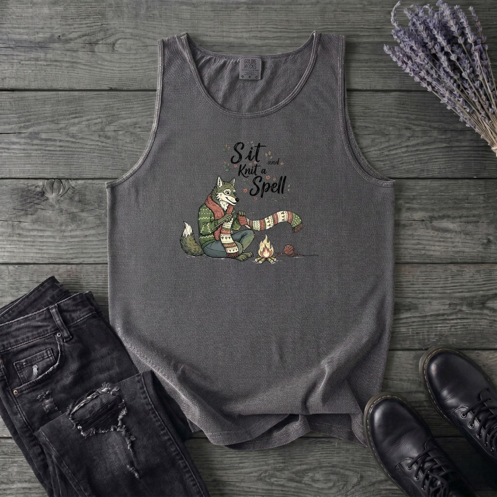 Sit And Knit A Spell Tank Top
