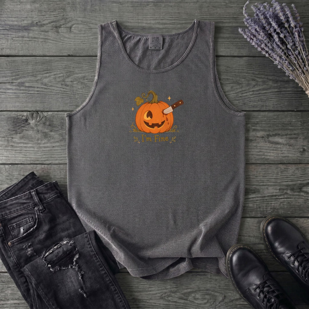Jack-O-Lantern I'm Fine Tank Top