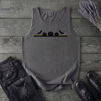 Bats Jack O Lantern Stripe Tank Top