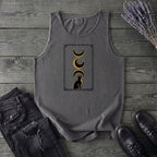 art deco black cat moon phases Tank Top