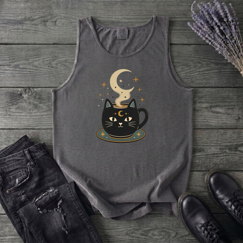 Celestial Cat Coffee Tank Top