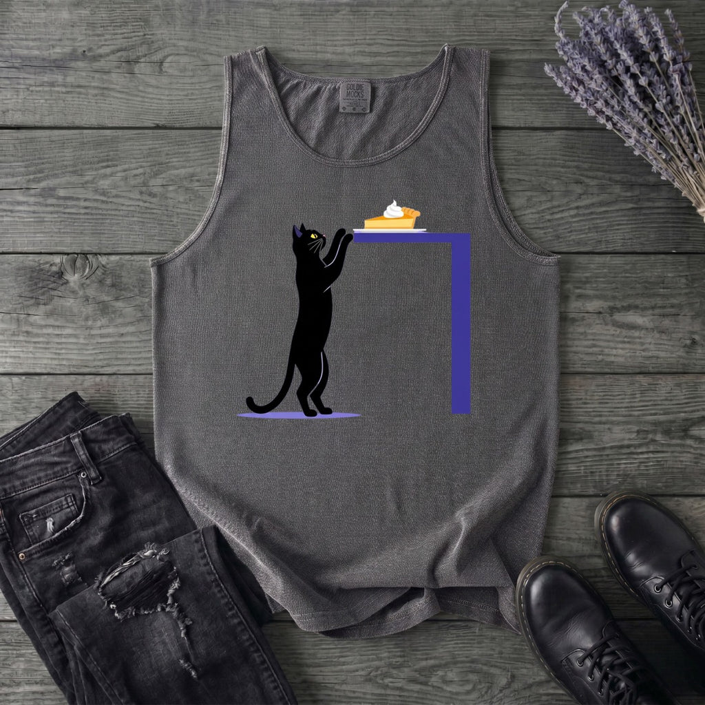 Black Cat Pumpkin Pie Tank Top