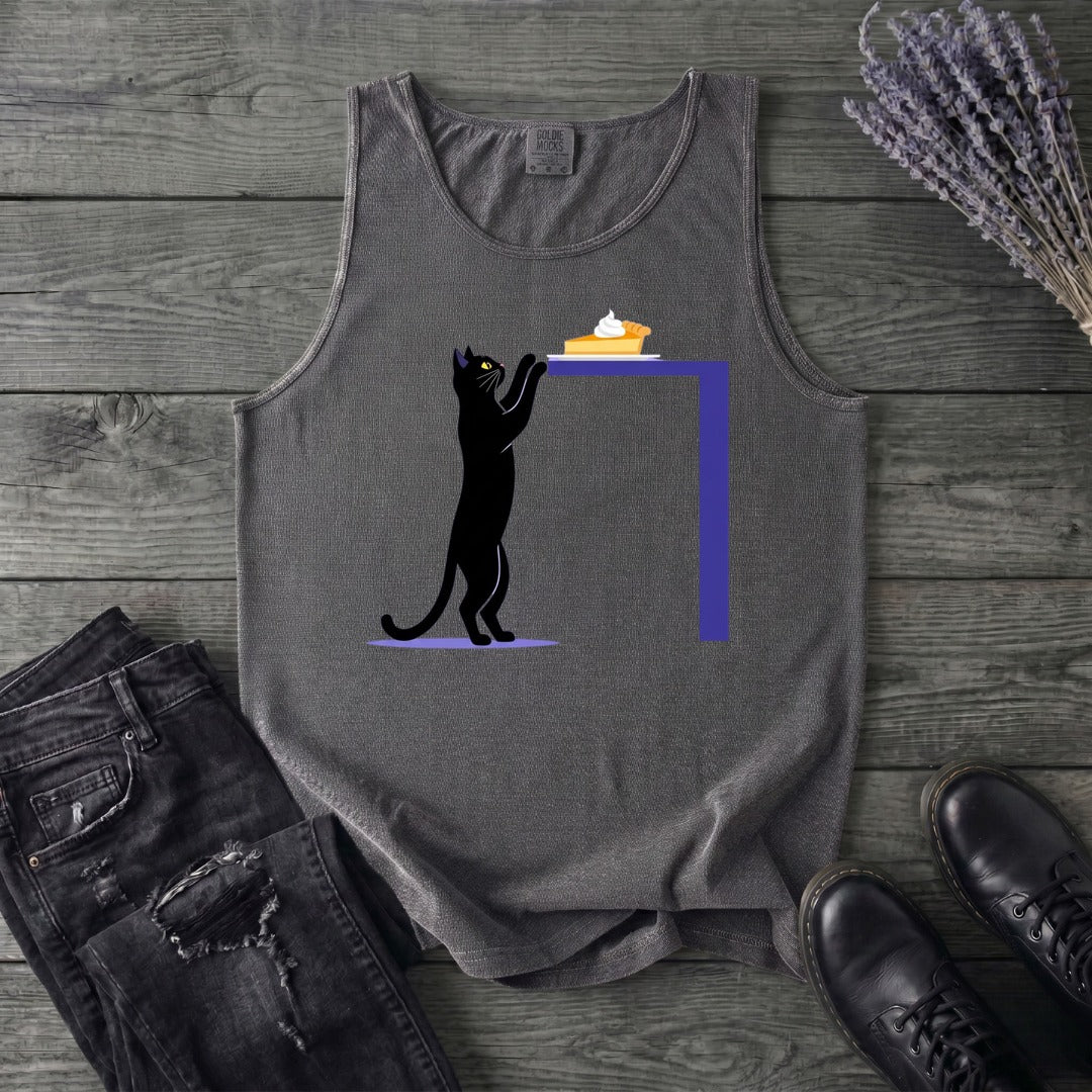 Black Cat Pumpkin Pie Tank Top