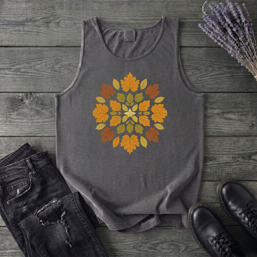 autumn leaves mandala Tank Top