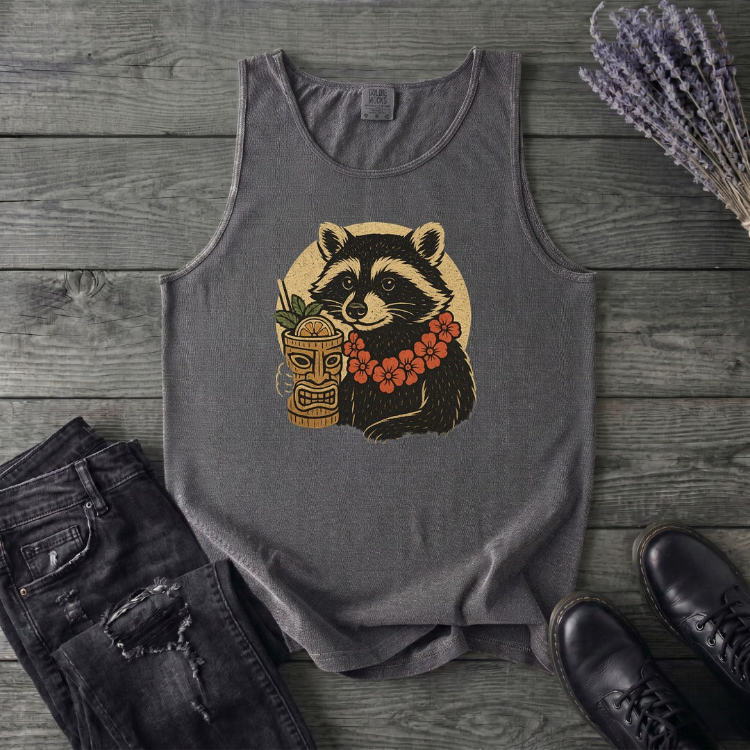 Raccoon Tiki Tank Top
