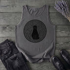 garden cat linocut Tank Top