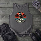 Tropical Cat and Skull Tank Top