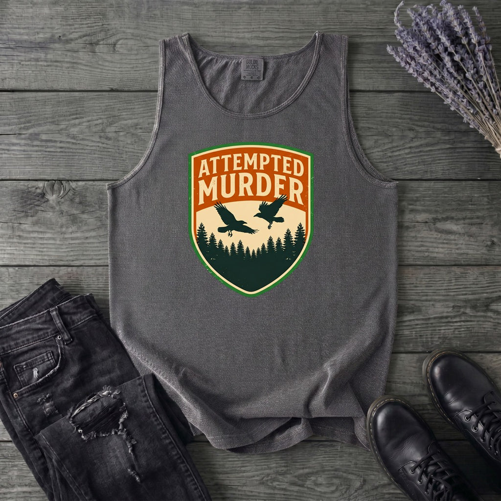 Attempted Murder Crows Tank Top