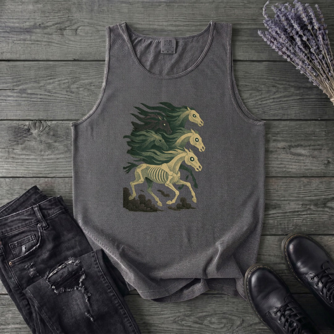 Stampeding Ghost Horses Tank Top