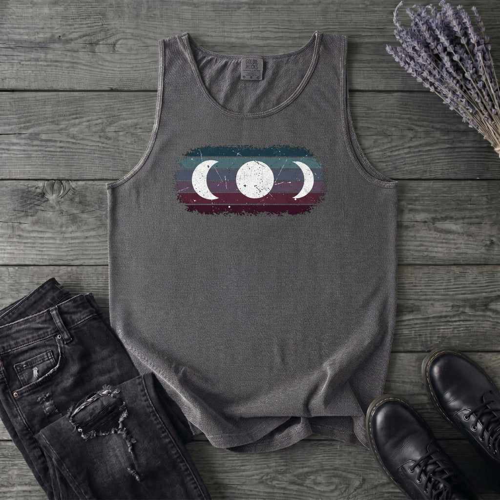 Grunge Moon Phase Trio Tank Top
