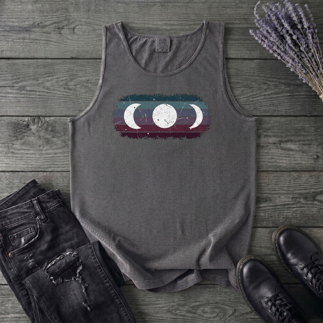 Grunge Moon Phase Trio Tank Top