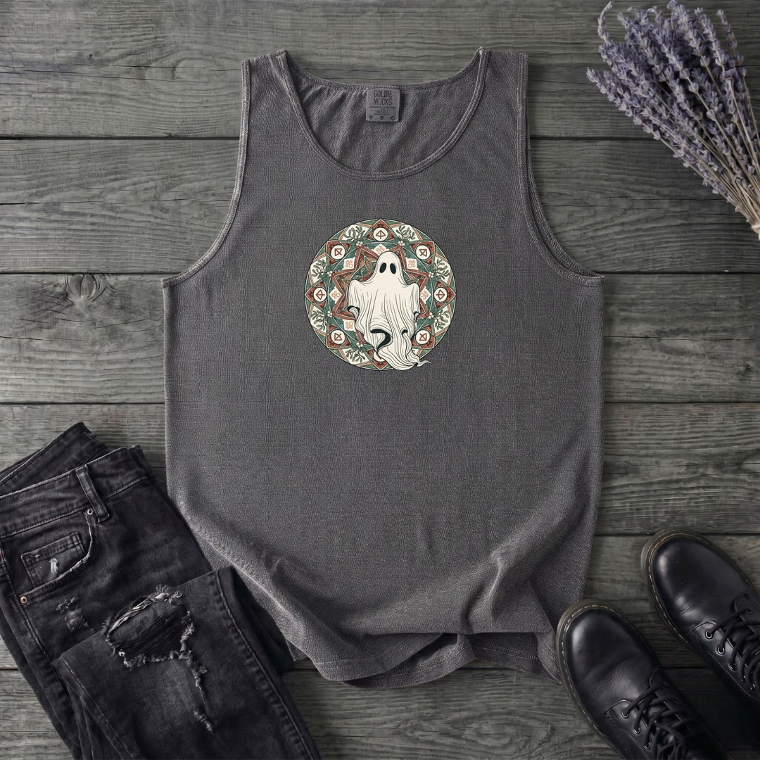 Boho Ghost Mandala Tank Top