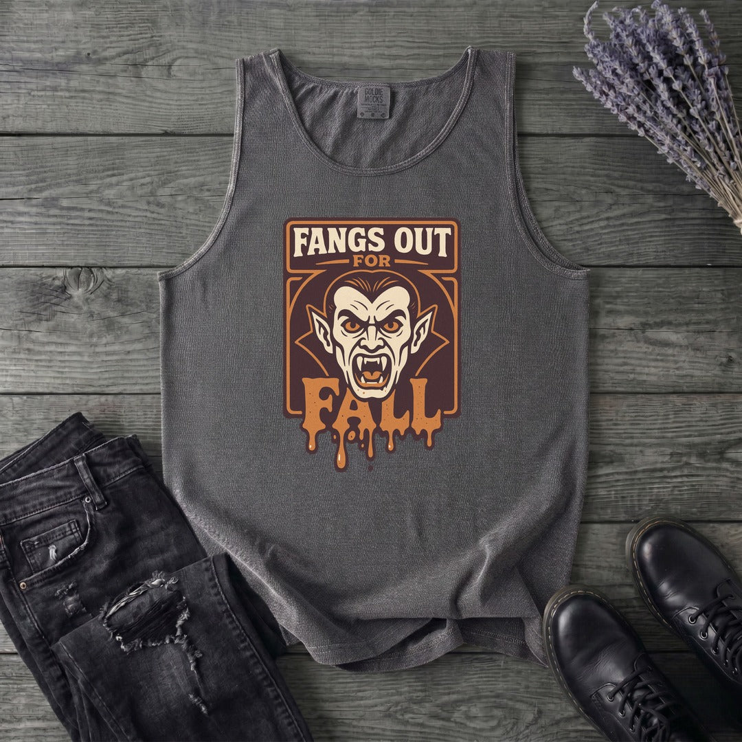 Fangs Out For Fall Tank Top