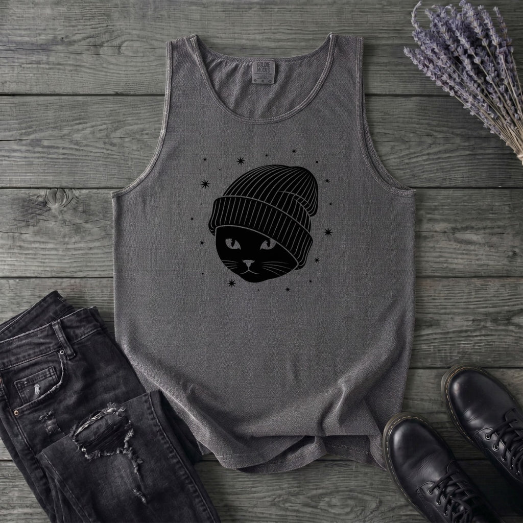 black_cat_beanie Tank Top