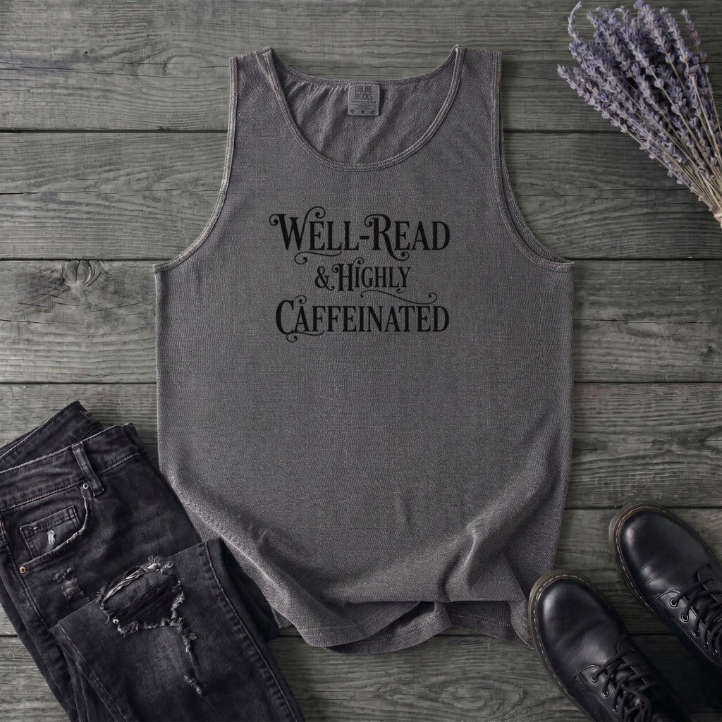 Well Read Caffienated Tank Top