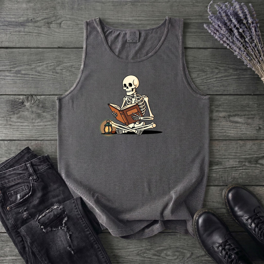 Skeleton Reading Tank Top