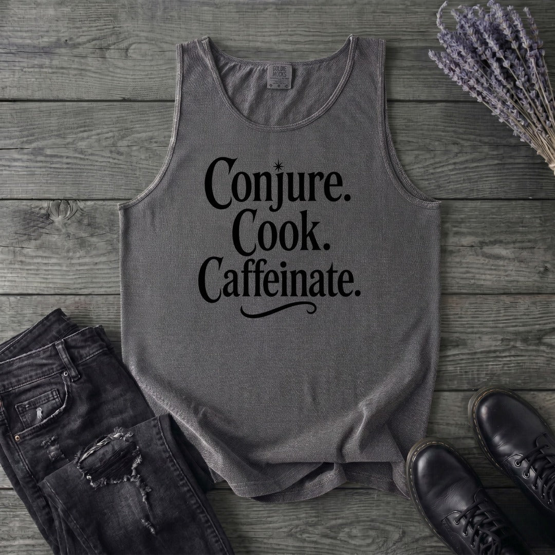 Conjure Cook Caffeinate Tank Top