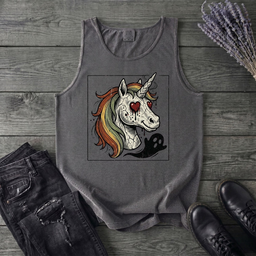 grunge zombie unicorn Tank Top