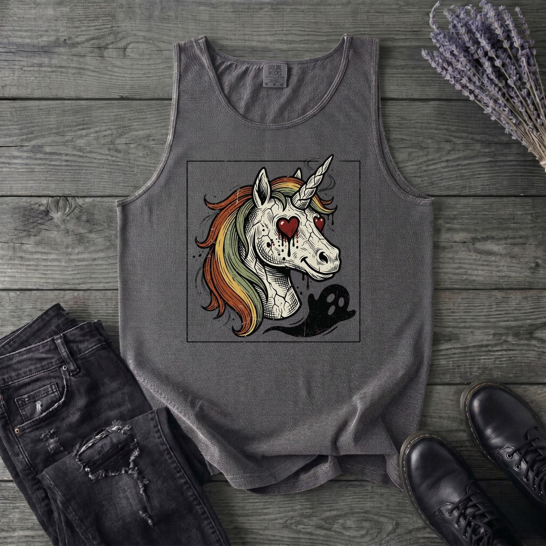 grunge zombie unicorn Tank Top