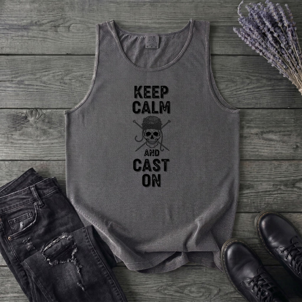 Keep Calm And Cast On Tank Top