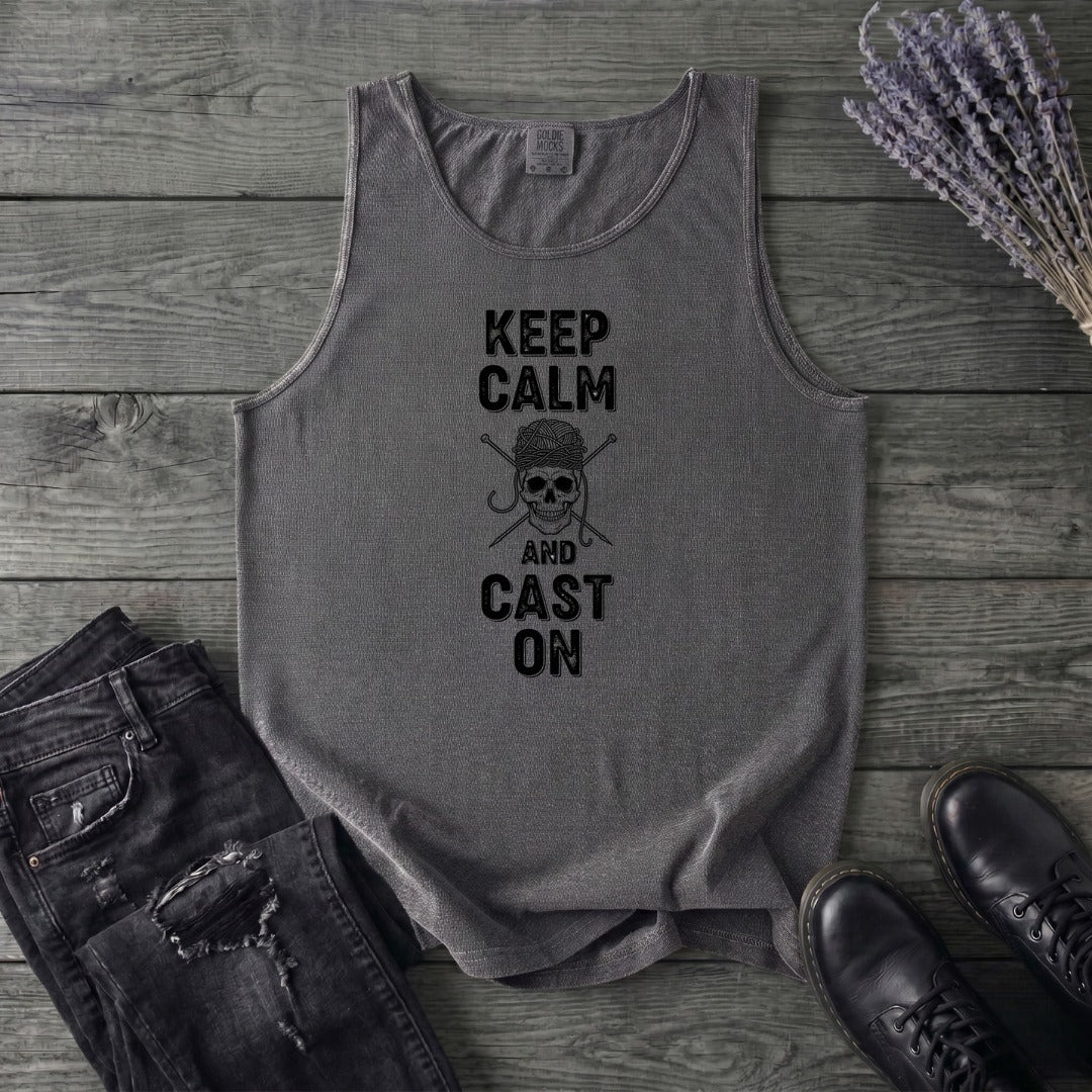Keep Calm And Cast On Tank Top