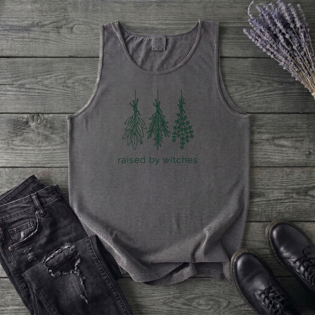raised by witches minimal Tank Top