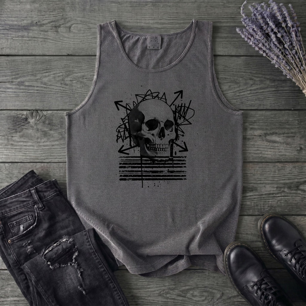 Grunge Skull Tank Top