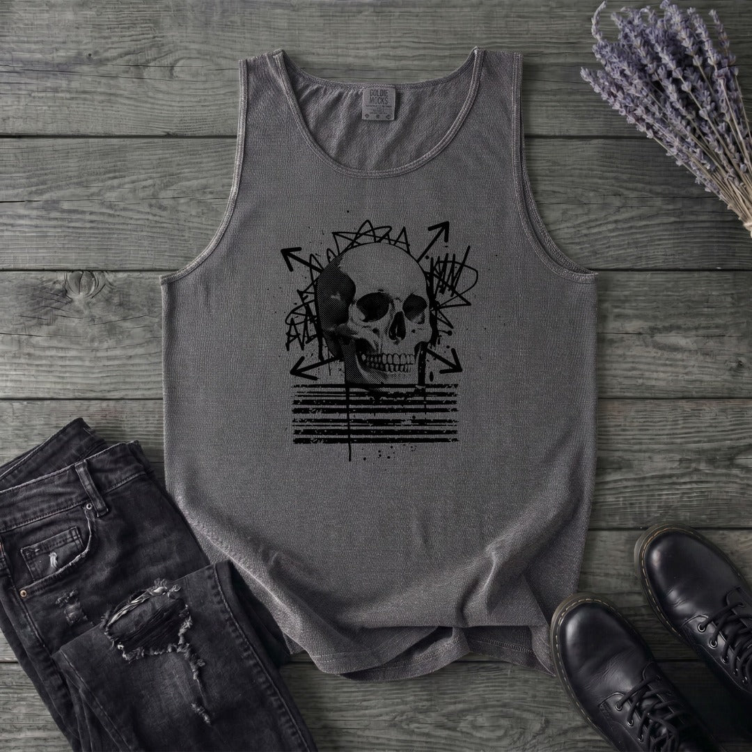 Grunge Skull Tank Top