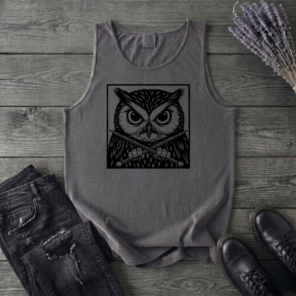 Owl Knitter Tank Top