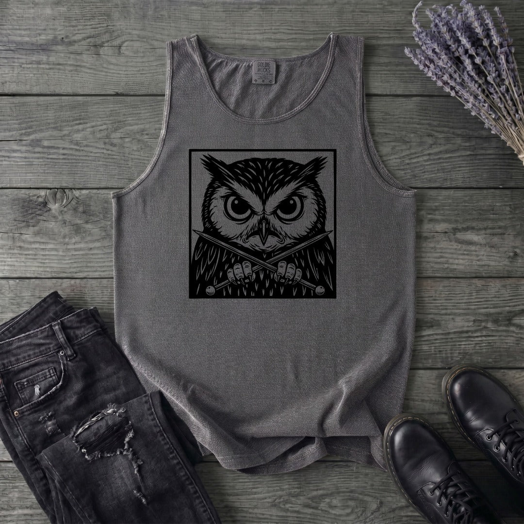 Owl Knitter Tank Top