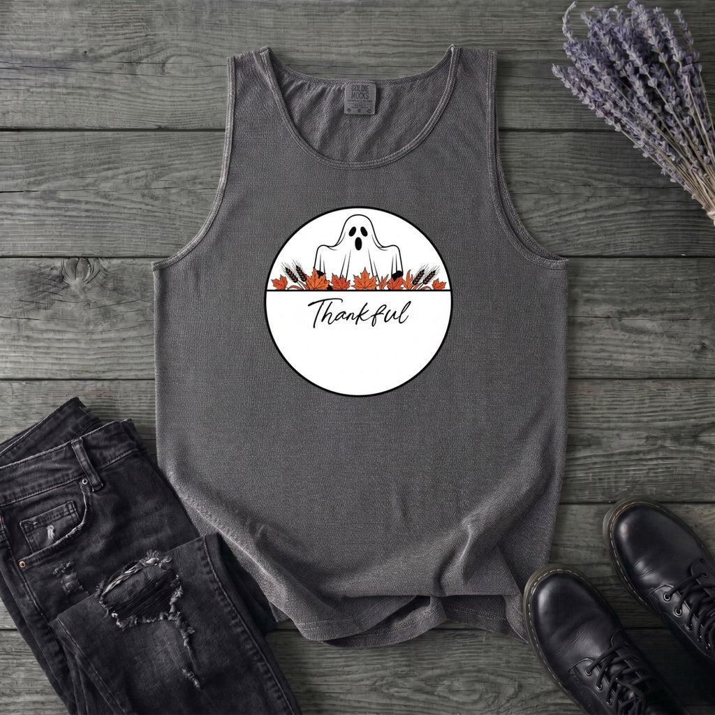 Ghost Thankful Badge Tank Top