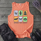 Spooky But Sweet Grid Tank Top