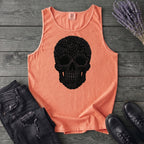 Black Rose Skull Tank Top