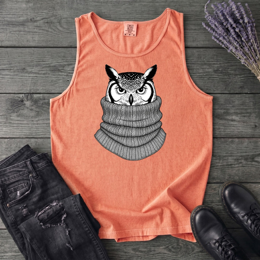 Owl In Cowl Tank Top