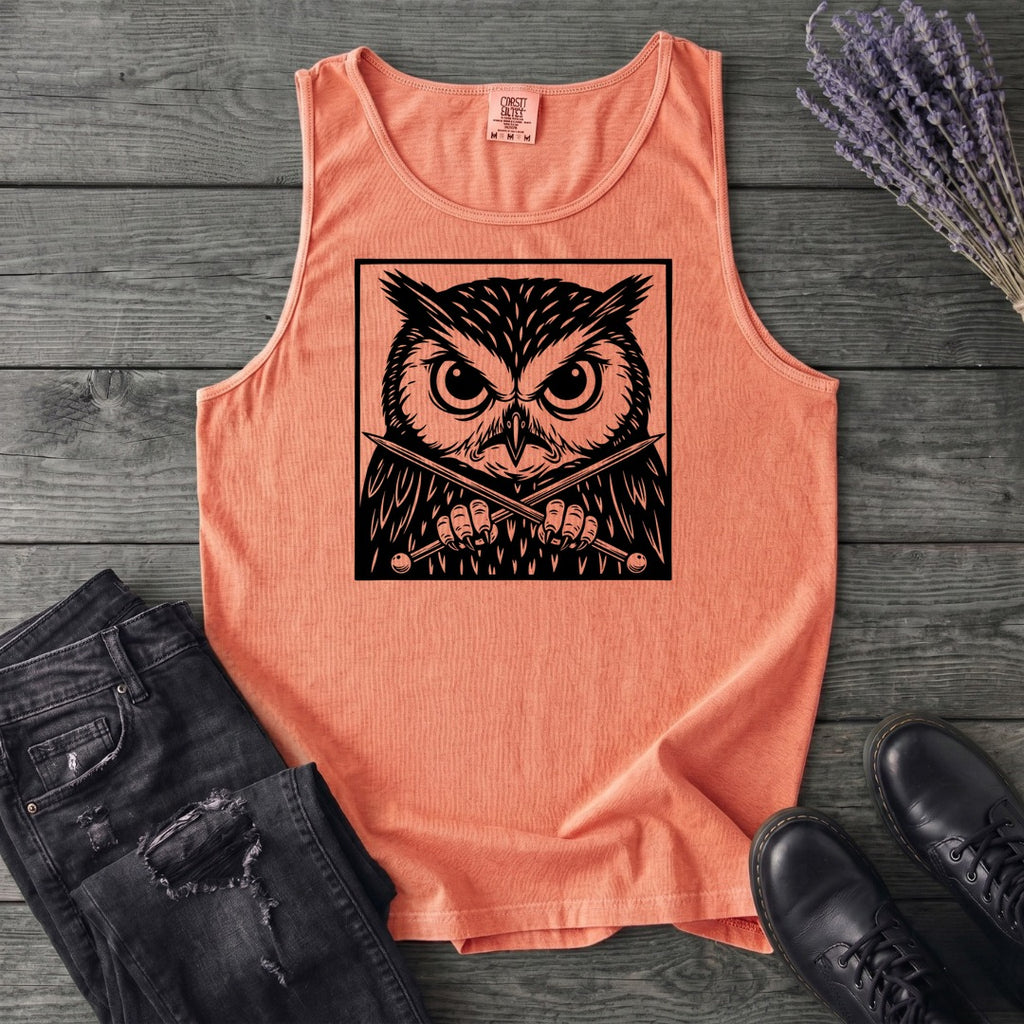 Owl Knitter Tank Top