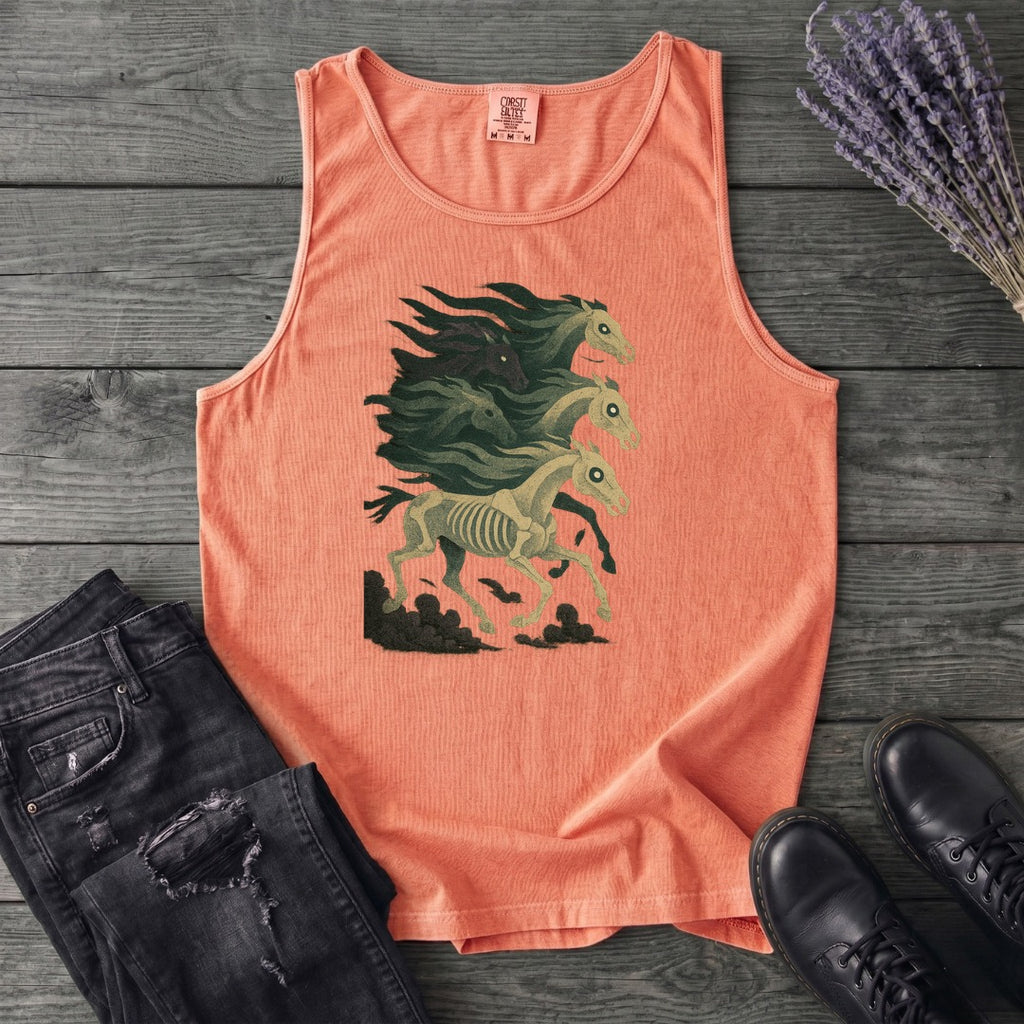 Stampeding Ghost Horses Tank Top