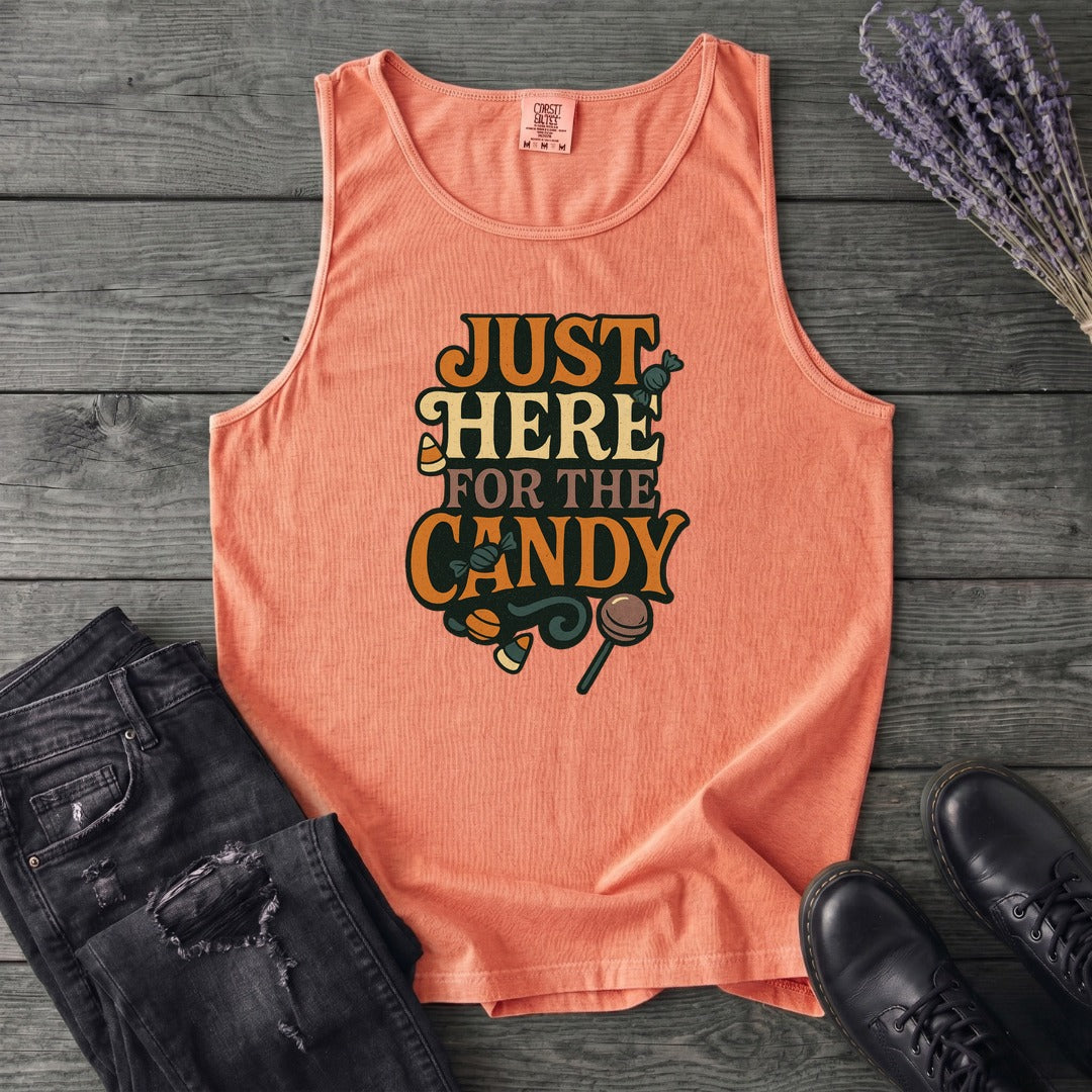 Just Here For The Candy Tank Top