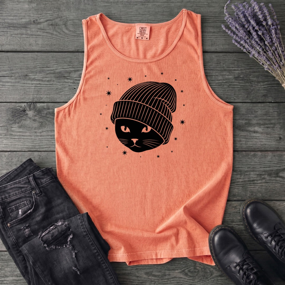 black_cat_beanie Tank Top