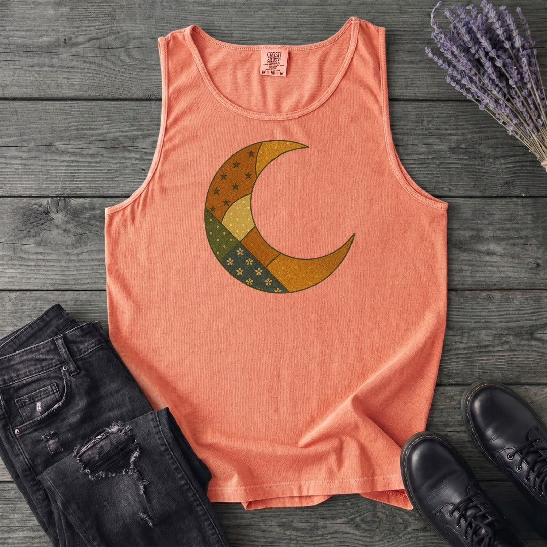 Patchwork Crescent Moon Tank Top