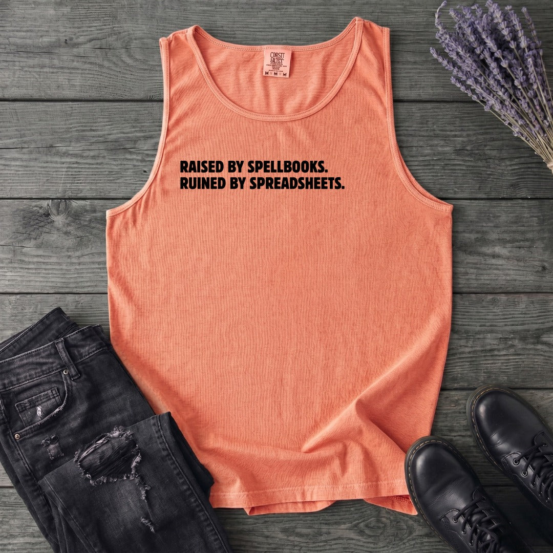 Spellbooks and Spreadsheets Tank Top