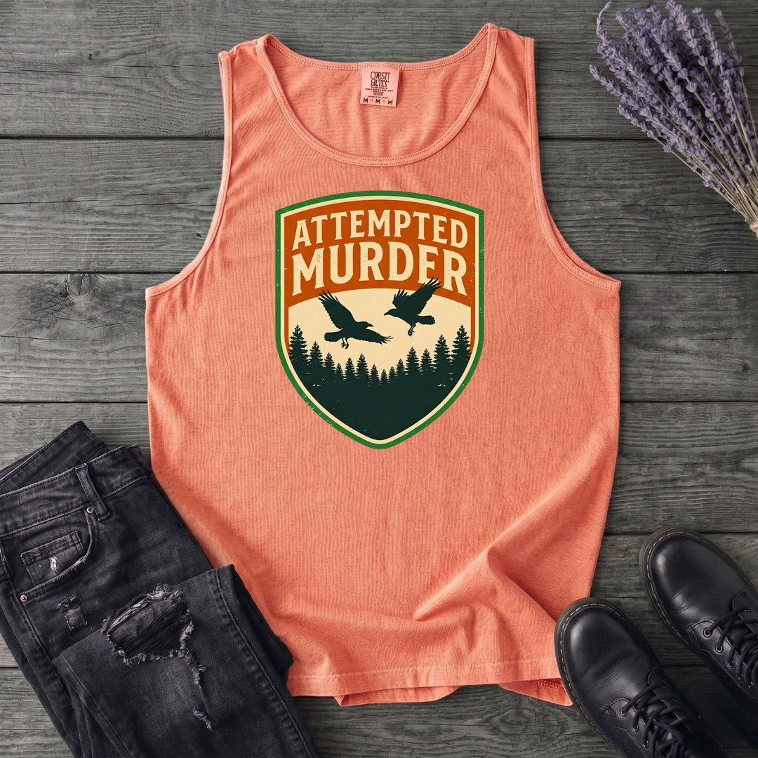 Attempted Murder Crows Tank Top