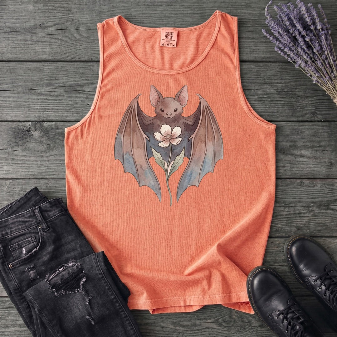 Watercolor Bat Tank Top