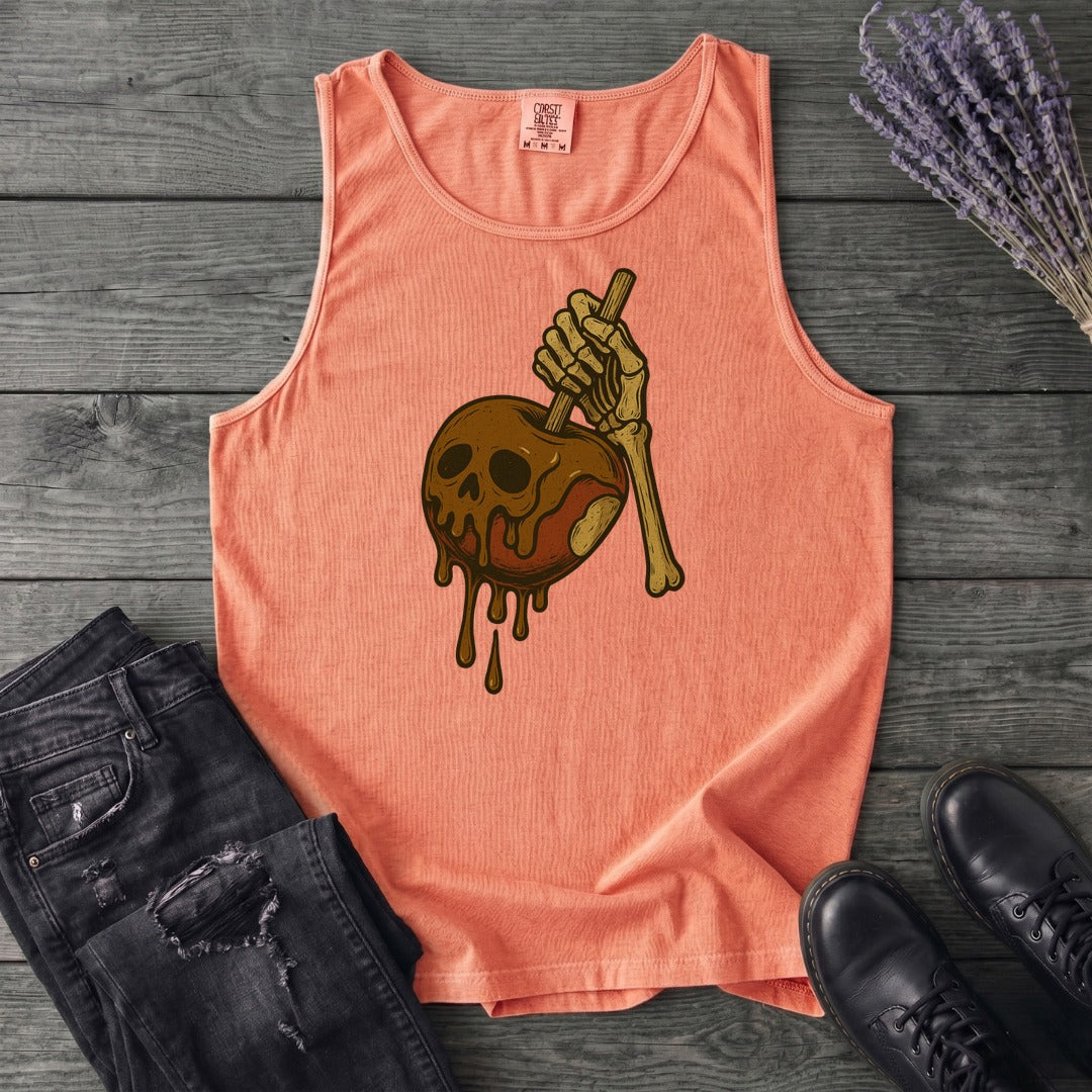 Caramel Apple Skull Tank Top
